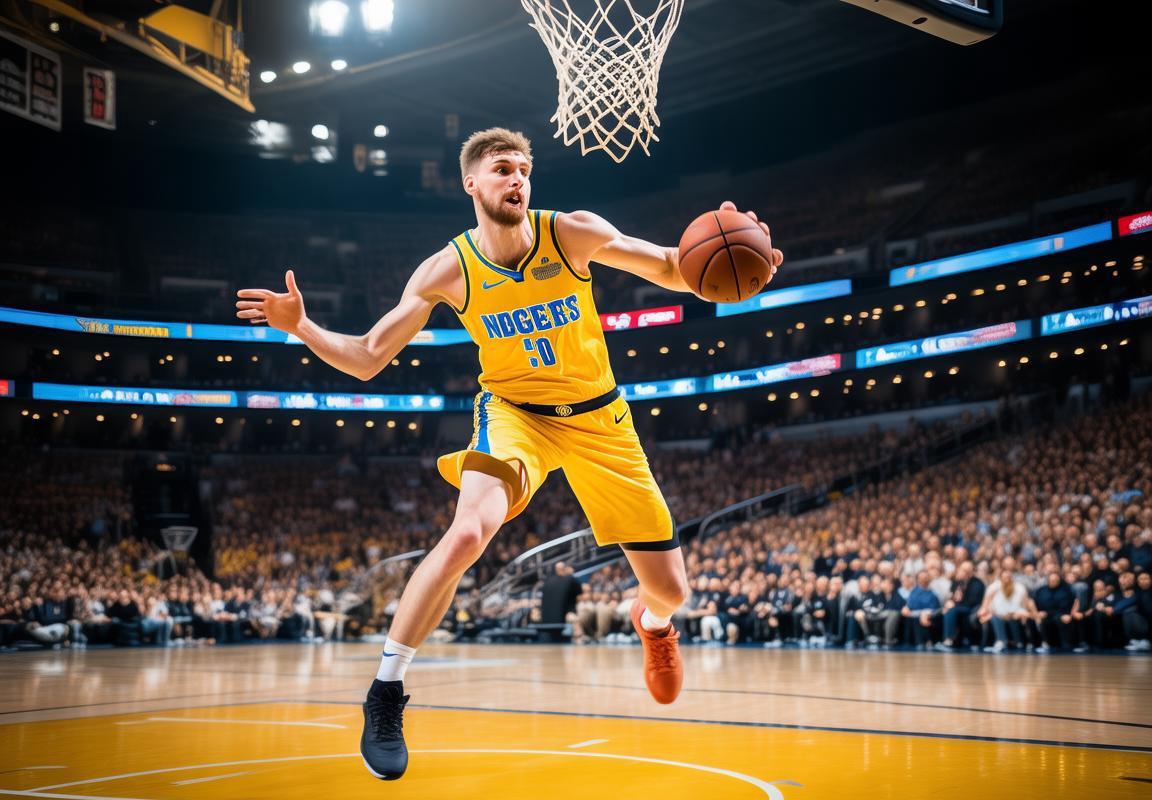 [NBA]约基奇强突哈滕 骑马射箭拿下两分